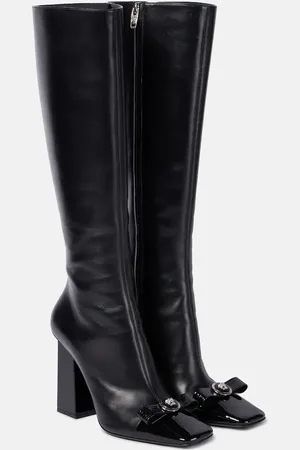 VERSACE Stivali Gianni Ribbon in pelle