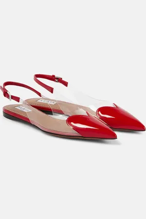 Alaïa Alaïa Ballerine slingback Le Cœur in vernice e PU