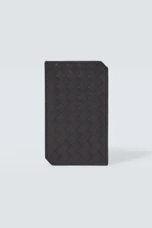 Bottega Veneta Portacarte Intrecciato Small in pelle
