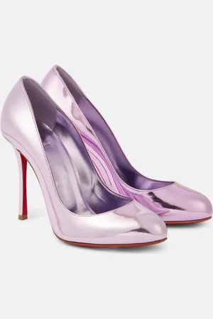 Christian Louboutin Pumps Dolly 100 in pelle metallizzata