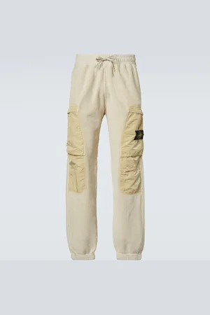 Stone Island Pantaloni sportivi cargo Compass in pile