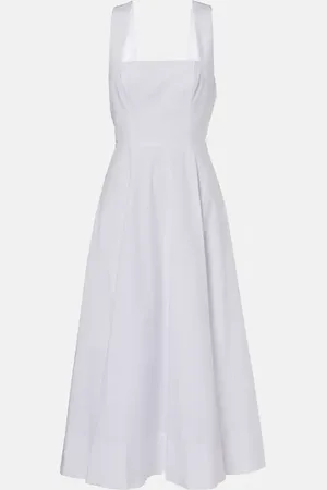 Staud Abito midi Teresa in cotone