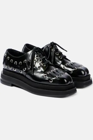 Simone Rocha Stringate Heart Toe in pelle con platform