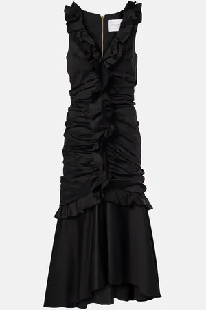 Carolina Herrera Abito midi in misto cotone