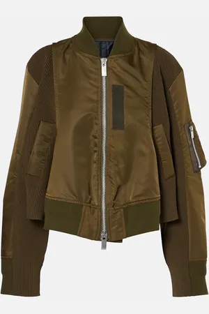 SACAI Bomber in twill e jersey