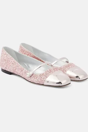Jimmy Choo Ballerine Elisa con glitter e pelle