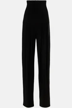 Norma Kamali Pantaloni regular a vita alta