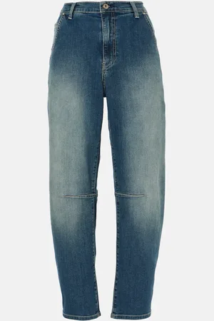 AG Jeans Jeans con gamba arrotondata a vita alta