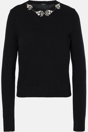 Giambattista Valli Pullover in lana con cristalli