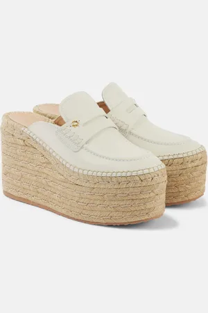 Gianvito Rossi Espadrillas in pelle con zeppa