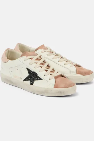 Golden Goose Sneakers Super Star in pelle con glitter