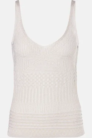 Missoni Tank top in jersey lamé