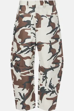 NILI LOTAN Pantaloni cargo Shon in cotone