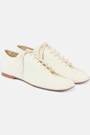 LEMAIRE Stringate Souris in pelle