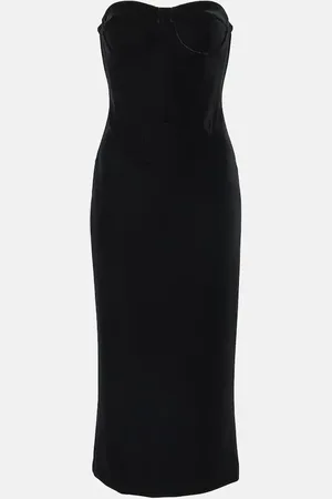 Sportmax Abito bustier in velluto