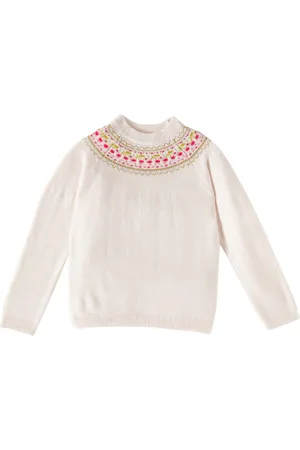 BONPOINT Pullover Génièvre in lana con intarsio