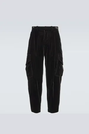 Giorgio Armani Pantaloni cargo in velluto