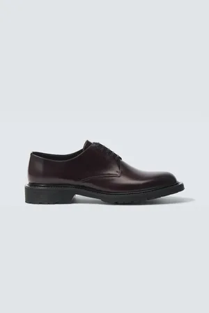 Saint Laurent Stringate Derby Army in pelle