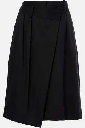 Loewe Gonna midi in cotone e seta