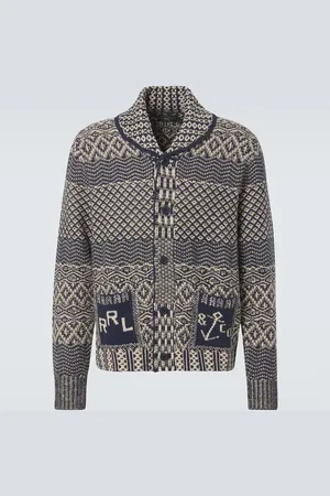 Ralph Lauren Cardigan in cotone, lino e lana
