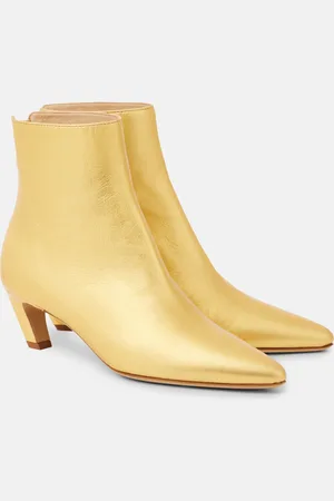 GABRIELA HEARST Stivaletti Clayton in pelle metallizzata