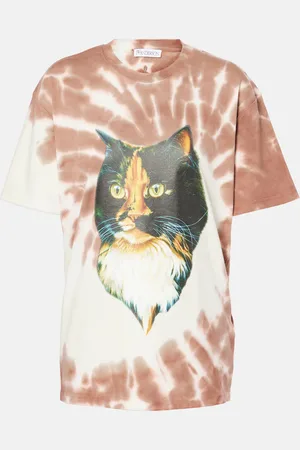 J.W.Anderson T-shirt in jersey di cotone tie-dye con stampa