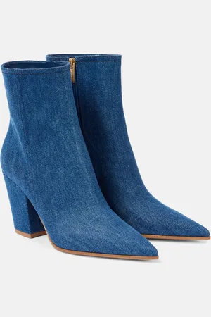 Gianvito Rossi Stivaletti Keinna 85 in denim