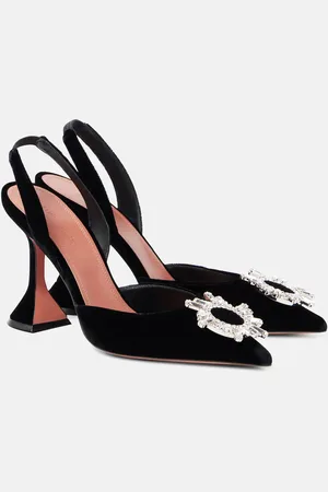 Amina Muaddi Pumps slingback Begum 95 in velluto
