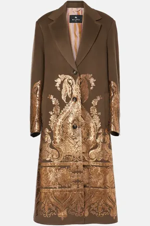 Etro Cappotto in lana e cashmere paisley