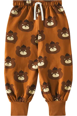 Tiny Cottons Pantaloni sportivi Bears in misto cotone