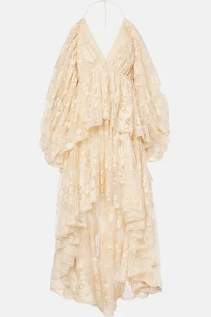 ZIMMERMANN Abito corto Illustration in pizzo floreale