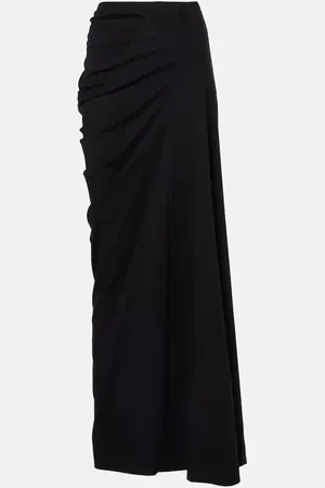 DRIES VAN NOTEN Gonna lunga in jersey di cotone