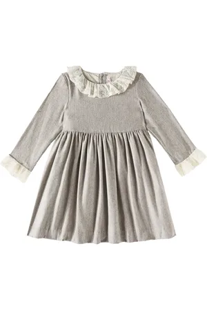 BONPOINT Abito Flavie in flanella con tulle