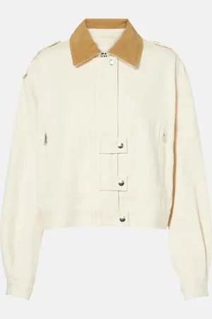 Marant Etoile Giacca di jeans Julie con velluto a coste