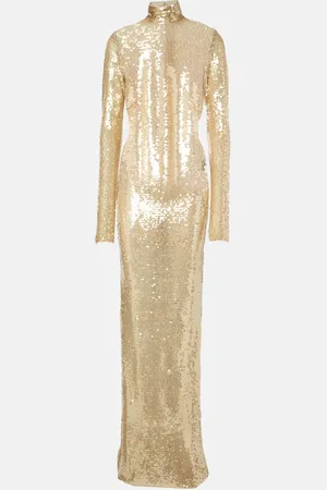Ilkyaz Ozel Abito lungo con paillettes