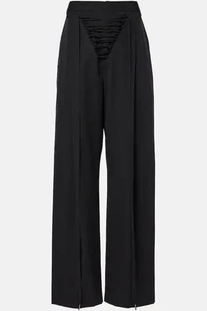 Jean Paul Gaultier Pantaloni a gamba larga in lana
