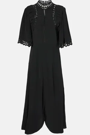 Marant Etoile Abito midi Elidia con pizzo