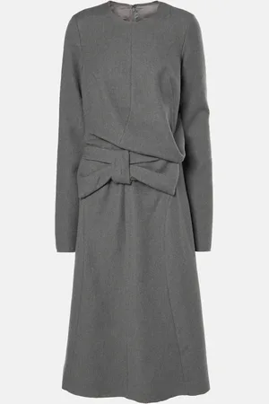Maison Margiela Abito midi in cotone e lana