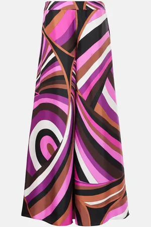 Puccini Pantaloni a gamba larga Iride in twill