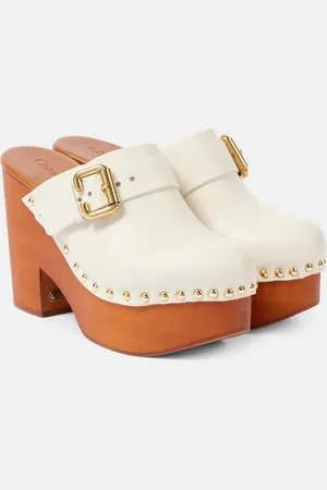 Chloé Chloé Mules Jeannette in pelle con borchie