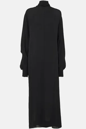 Khaite Abito lungo Lexi in georgette di seta