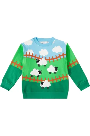 Stella McCartney Felpa in cotone con stampa