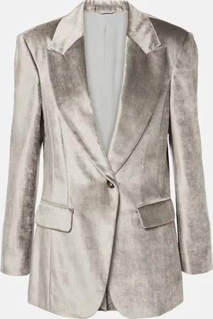 Brunello Cucinelli Blazer in velluto di misto cotone