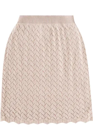 Loro Piana Gonna in cotone e cashmere