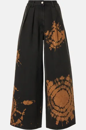 Alanui Pantaloni a gamba larga in cotone