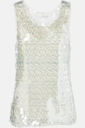 XU ZHI Top con paillettes
