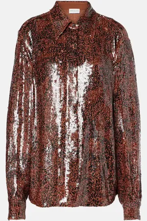 DRIES VAN NOTEN Camicia con paillettes