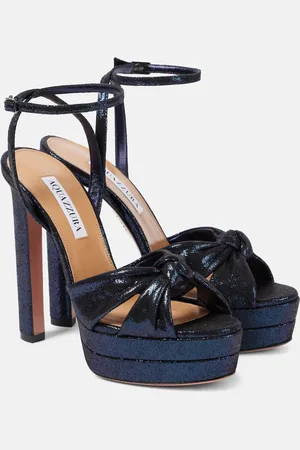 Aquazzura Sandali Cupid Plateau 130 in raso