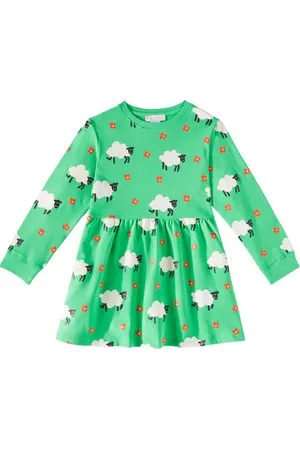 Stella McCartney Abito in pile di cotone con stampa