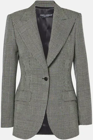 Dolce & Gabbana Blazer in lana vergine principe di Galles